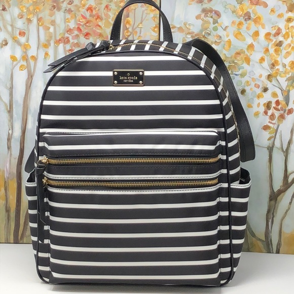 NWT Kate Spade Large Bradley blackmulti backpack - Picture 2 of 6